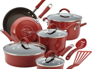 Today Only! Amazon Cyber Monday! Rachael Ray 12-Pc Cucina Nonstick Cookware Pots and Pans Set $89.99 Shipped Free (Reg. $160) – 6 Colors + 15-Pc Anodized Cookware Set $130 (Reg. $238)