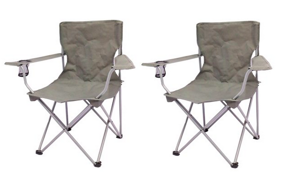 Ozark Trail Quad Folding Camp Chair 2 Pack