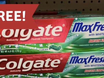 FREE Colgate MaxFresh or MaxClean Toothpaste at Publix