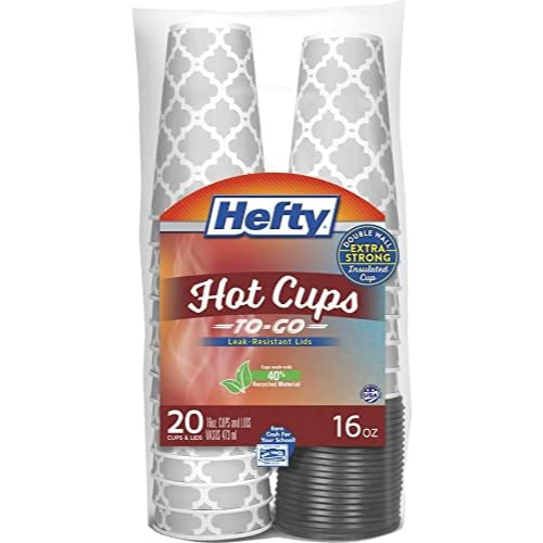 Amazon Cyber Monday! 20-Count Hefty Disposable Hot Cups with Lids as low as $5.59 Shipped Free (Reg. $7.99) | 28¢ each!