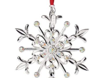 Lenox 2021 Metallic Snow Majesty Ornament $20.76 (Reg. $50)