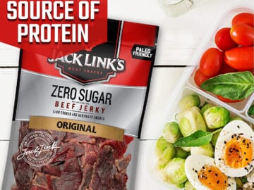 2 Pack Zero Sugar Jack Link’s Beef Jerky as low as $12.99 Shipped Free (Reg. $20) , Paleo Friendly – $6.50 per 7.3 oz Bag