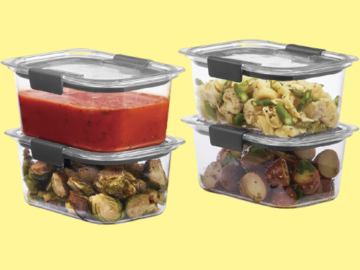 Today Only! Amazon Cyber Monday! 4-Pack Rubbermaid Brilliance Food Storage Containers $18.40 (Reg. $31+) – $4.60/Container with Lid, 31K+ FAB Ratings! + MORE Rubbermaid Deals