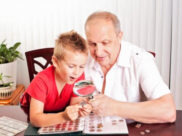 collecting coins helps kids with financial literacy