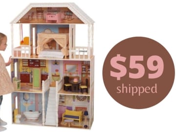 KidKraft Wooden Dollhouse for $59 Shipped