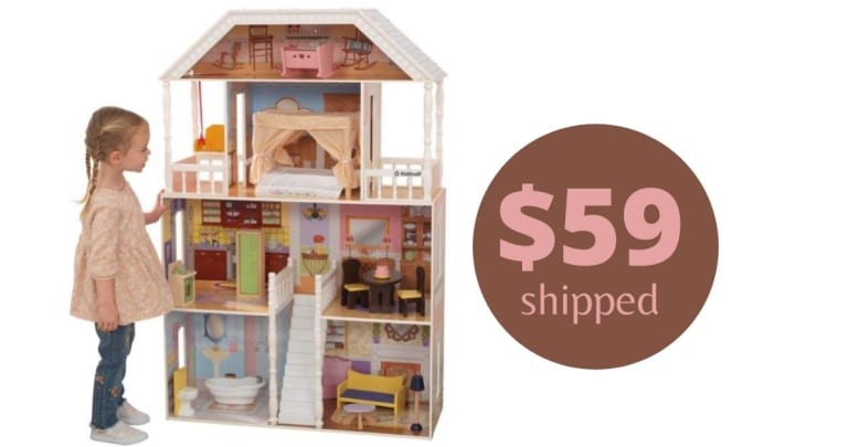 KidKraft Wooden Dollhouse for $59 Shipped