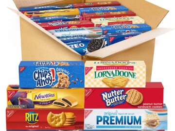 12 Boxes OREO, CHIPS AHOY!, OREO Double Stuf, Nutter Butter, Fig Newtons, Lorna Doone, Premium, & RITZ Cookies & Crackers Variety Pack $15.67 (Reg. $21) – $1.31 per box!