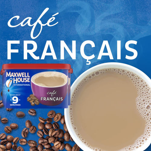 36 Servings Maxwell House International Café Francais Café-Style Instant Coffee Mix $12.92 (Reg. $27) – $0.34/ Serving