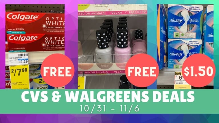 Video: Top CVS & Walgreens Deals 10/31-11/6