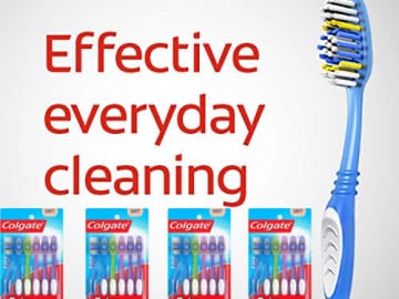 24 Colgate Extra Clean Toothbrushes, Full Head, Soft as low as $5.92 Shipped Free (Reg. $23.96) – $0.25/toothbrush +  Buy 4, save $5! HOT!