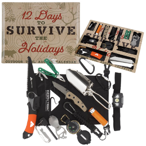 Ozark Trail 12 Days Camping Survival Accessories Advent Calendar Kit $14.88 (Reg. $28.88) | Outdoor Pocket Knives & Multitools