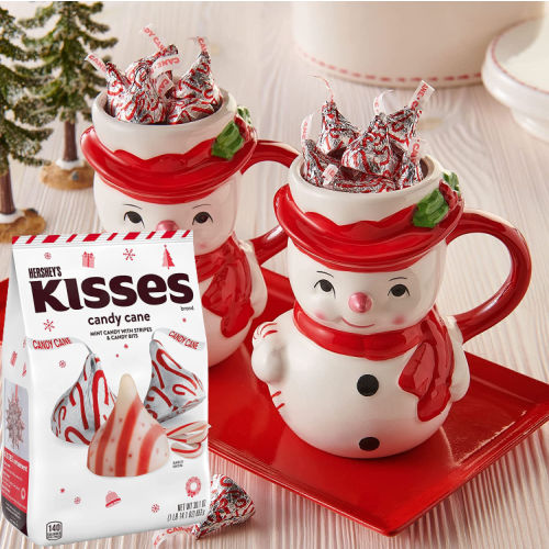 Bulk Bag of HERSHEY’S, KISSES, Candy Cane, Mint, and Candy with Candy Bits, 30.1 oz $9.34 (Reg. $11)