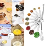 Stainless Steel Measuring Spoons, Leveler and Whisk Set $5.99 (Reg. $7.99) – FAB Ratings!