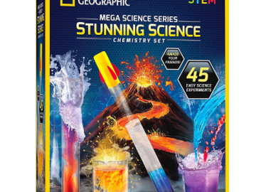 NATIONAL GEOGRAPHIC Stunning Chemistry Set $24.49 (Reg. $34.99) | with 45 Different Experiments to Try!