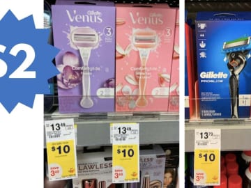 Venus & Gillette Razors for $2 at Walgreens