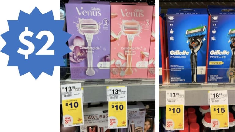 Venus & Gillette Razors for $2 at Walgreens