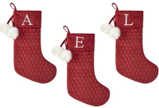 monogrammed stockings