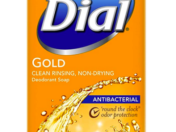 Dial Antibacterial Bar Soap, Gold, 4 Ounce (Pack of 8)