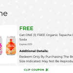 Publix Digital Coupon | FREE Organic Tepache Probiotic Soda