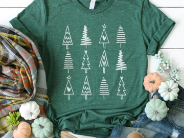 Christmas Trees Popular Graphic Tee