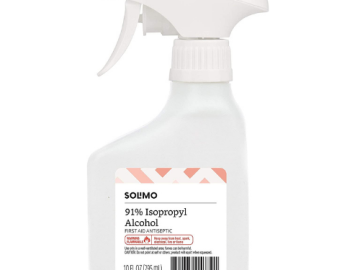 6-Pack Solimo 91% Isopropyl Alcohol First Aid Antiseptic Spray Bottle as low as $13 Shipped Free (Reg. $17.99) | $2.17 each! – An Amazon brand