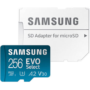 Samsung’s New Generation EVO Select microSD card + adapter, 256GB $24.99 (Reg. $39.99) – FAB Ratings! | all-time low, save 38% + MORE