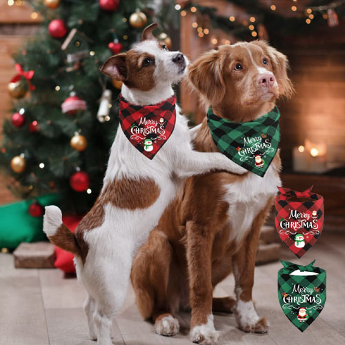 2 Pack Dog Christmas Bandanas $6.59 After Code (Reg. $11.99) – FAB Ratings! | Just $3.30 each!