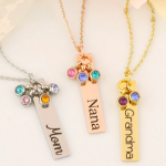 Personalized Name & Birthstone Necklaces