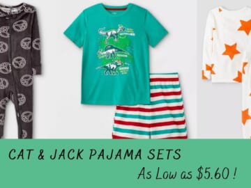 Target | Cat & Jack Pajama Sets For $5.60