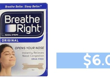 Breathe Right Coupon | Nasal Strips for $6.04