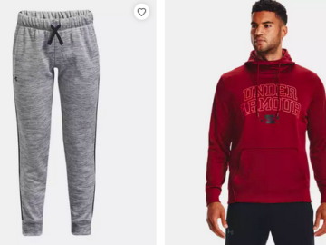 Under Armour Fleece Hoodies, Pants and more as low as $19.99 shipped!