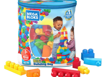 Mega Bloks First Builders Big Building Blocks (80 Pieces) only $12.88 (Reg. $25)!