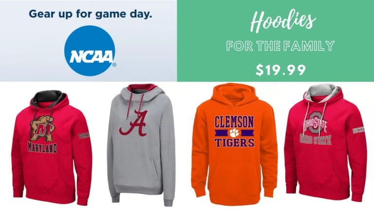 Kohl’s | NCAA Team Hoodies Only $19.99