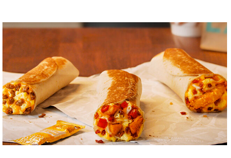 Taco Bell: Free Toasted Breakfast Burrito Today!