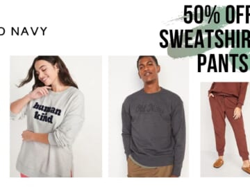 Old Navy | 50% Off Sweatshirts & Pants