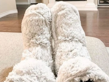 Warmies Marshmallow Heatable Boots only $34.99 shipped!