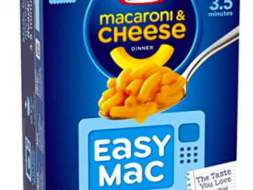 Kraft Easy Mac Original Macaroni & Cheese Microwavable Dinner (6 ct Packets)