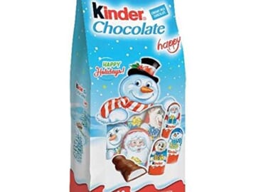 3.5 Oz Bag of Kinder Chocolate Happy Milk Chocolate, Assorted Holiday Characters $8 (Reg. $16) – FAB Ratings! Santa, Snowman, Polar Bear