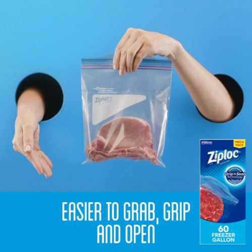 Ziploc 60-Count Food Storage Freezer Bags as low as $7.38 Shipped Free (Reg. $12.46) | $0.12 each!