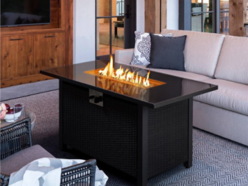 Enjoy the cozy ambiance of this 43” Propane Fire Pit Table $298.99 Shipped Free (Reg. $448.49)