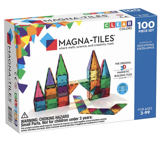 *HOT* Magna-Tiles Clear Colors 100-Piece Building Set for just $76.49 + shipping! (Reg. $120)