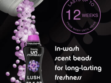 Downy Unstopables In-wash Scent Booster Beads, 26.5 Ounce from $11.95 Shipped Free (Reg. $16+)