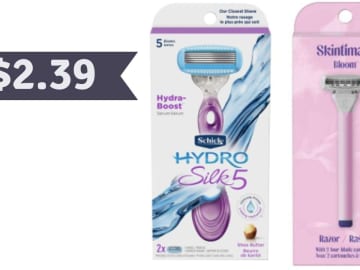 $2.39 Schick & Skintimate Razors at CVS