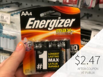 Energizer Batteries 8-Packs As Low As $4.49 At Publix