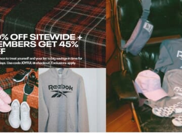 Reebok Coupon | 45% Off + Free Shipping