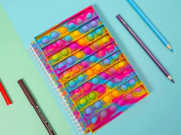 Fidget Popper Spiral Notebooks