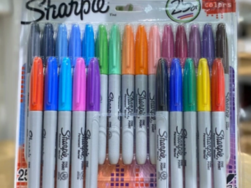 Sharpie 25-Pack Permanent Markers $10 (Reg. $20) | $0.4/marker