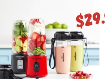 Nutribullet GO Personal Blender 2-pack for $29.99