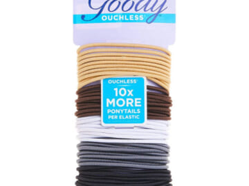 50-Count Goody Ouchless Elastic Hair Ties (Neutral) as low as $1.96 Shipped Free (Reg. $6.17) – $0.04 each