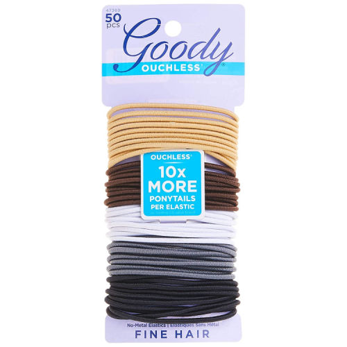 50-Count Goody Ouchless Elastic Hair Ties (Neutral) as low as $1.96 Shipped Free (Reg. $6.17) – $0.04 each